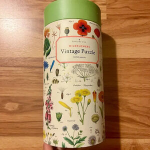 NEW Cavallini Papers & Co Vintage 1000 piece Puzzle Wildflowers